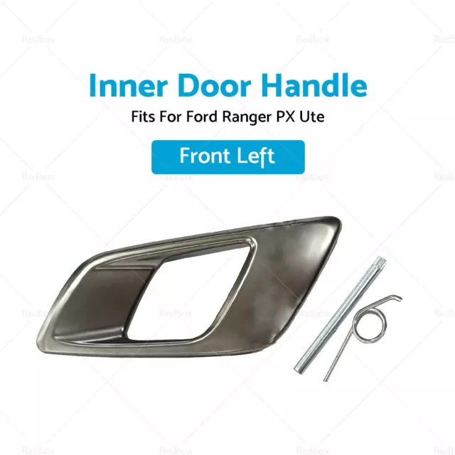 Front Left Inner Door Handle Dark Chrome Fits for Ford Ranger PX 2011-On