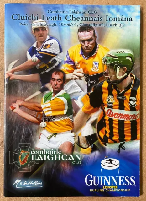 2001 GAA Kilkenny v Offaly & Wexford v Laois - Leinster Hurling S.F Programme