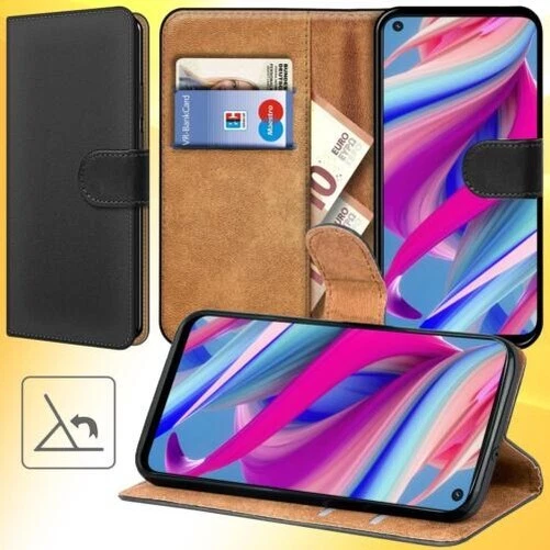 Étui Portefeuille Rabattable Pour Nokia - Cuir Synthétique, Fente Carte, Charge Sans Fil Qi