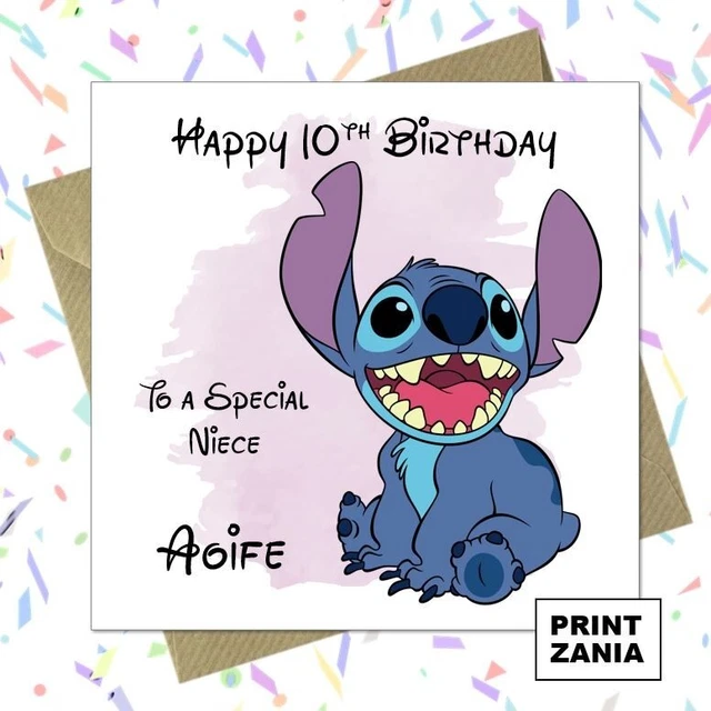 DISNEY STITCH PERSONALISED Birthday Card Disney Stitch Birthday disney-stitch-personalised-birthday-card-disney-stitch-birthday
