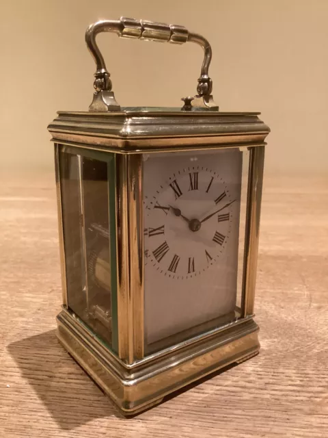 French Striking & Repeating Eight Day Carriage Clock by R & Co - Lovely Clock