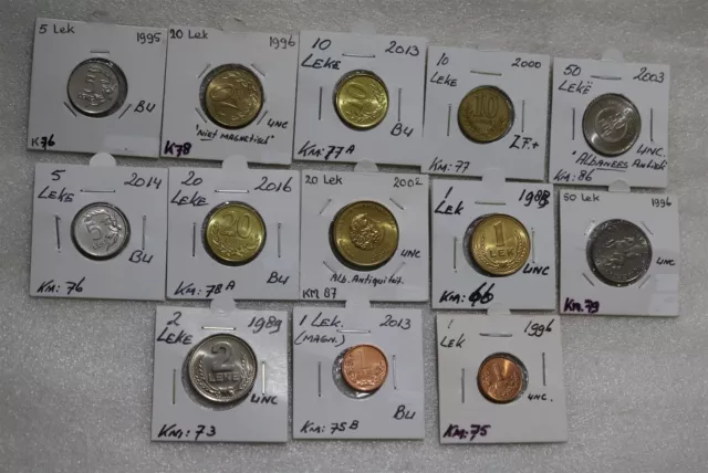 🧭 🇦🇱 Albania Coin Collection All High Grade B49 #2554