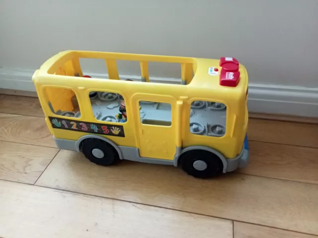 Fisher-Price Little People Big Yellow School Bus Kids Toy - Lights Sound Music
