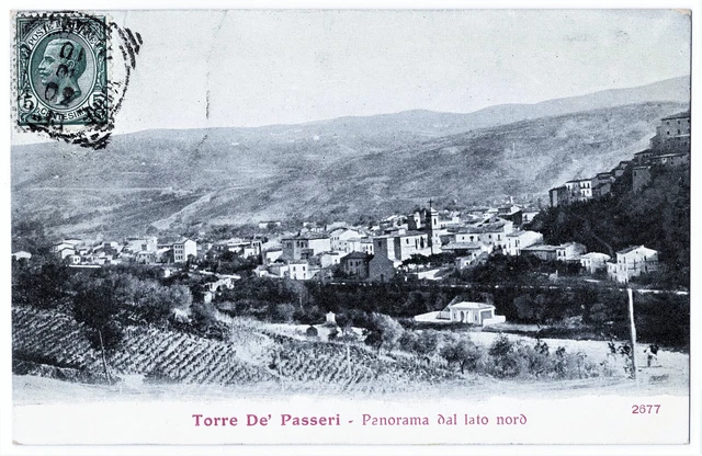 Abruzzo - Pescara - Torre De' Passeri - Panorama Dal Lato  Nord - F.p. - 1910.