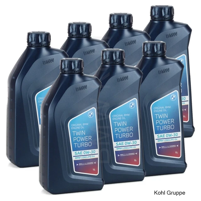 Aceite BMW 0W-30 3x 1 L LITER FÜR BMW TWIN POWER TURBO LONGLIFE-04 LL-04 0W-30 MOTORÖL MOTORENÖL Aceite Motor 5w30