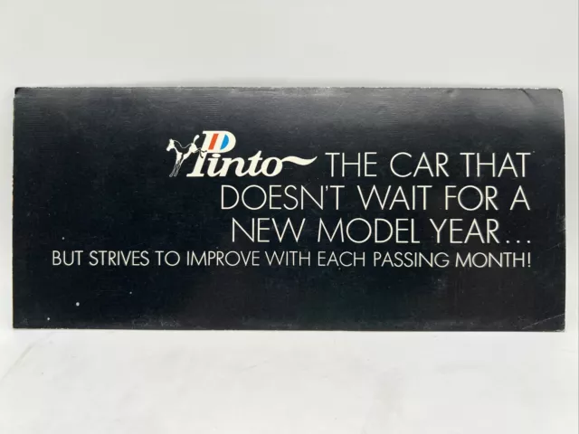 1975 FORD PINTO The Car That Doesn't Wait For A New Model Year Dealer Brochure