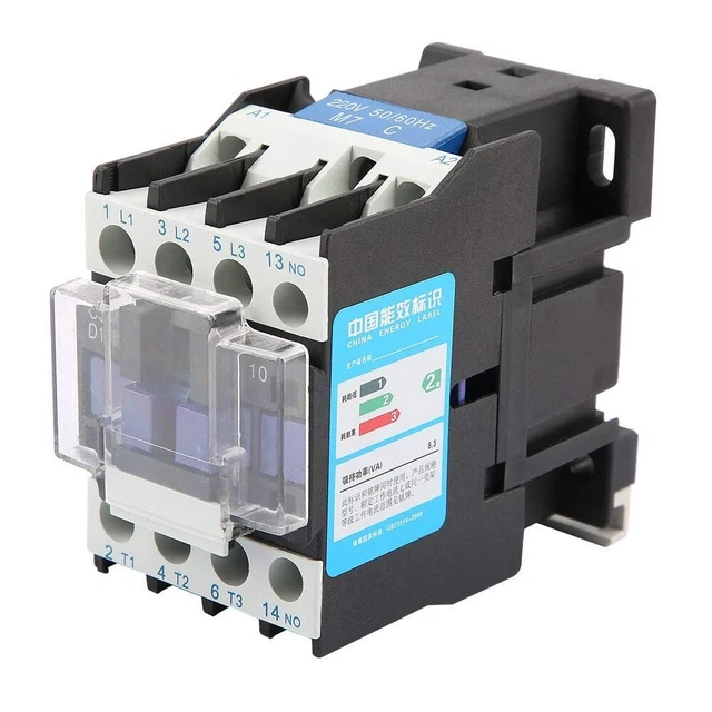 Cablaggio frontale protezione CA relè di avviamento motore corrente 1 PC 32 A Ith AC 220 V