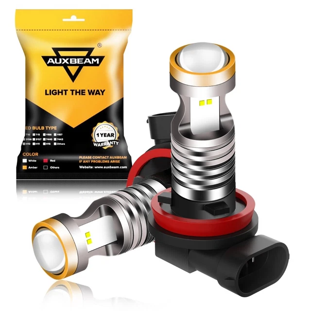 AUXBEAM H11 H8 H9 LED Fog Light Bulbs White Globes For Ford Falcon FG 2008-2010