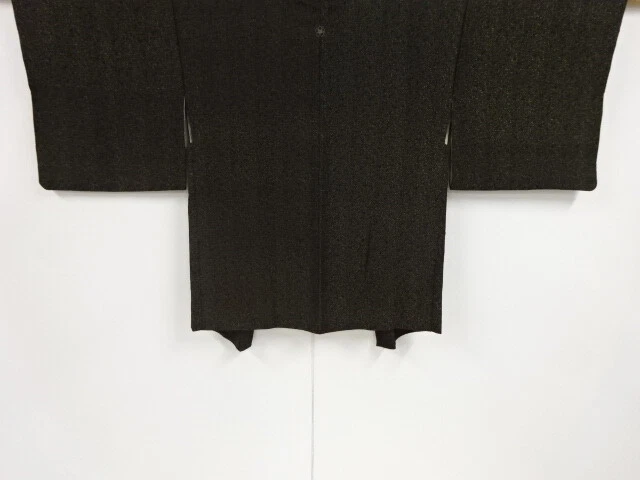 80360# Japanese Kimono / Haori / Kin-Toshi / Woven Flowers