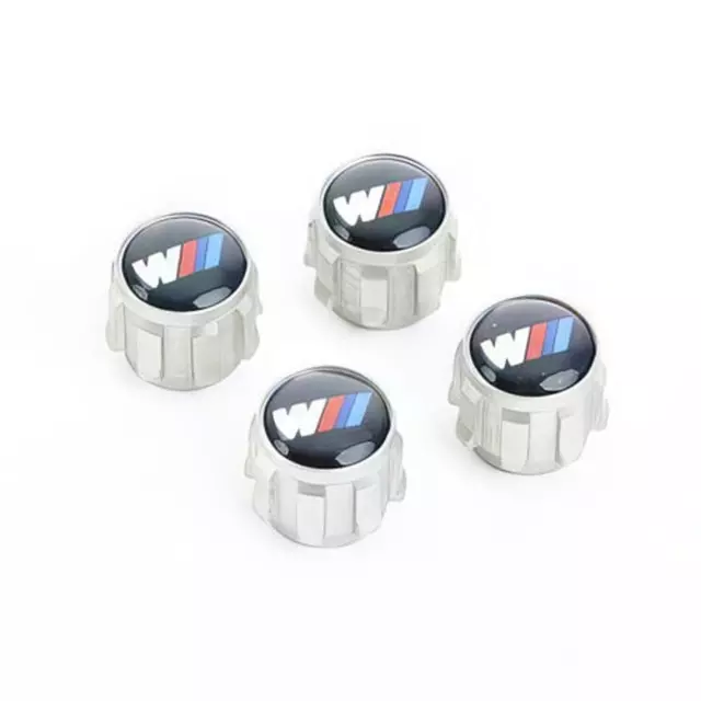 GENUINE BMW M Performance 4x Wheel Tyre Air Valve Caps Dust Covers 36122447402