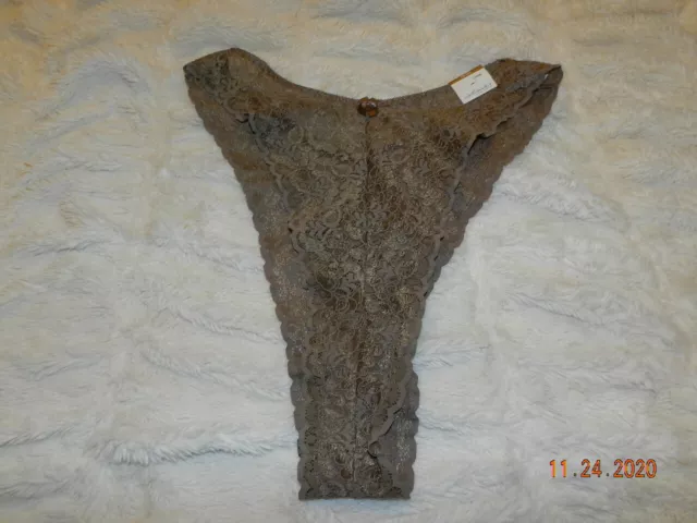 18/20 NEW VTG Lane Bryant Cacique taupe lace THONG bikini Panties $24.99 -  PicClick