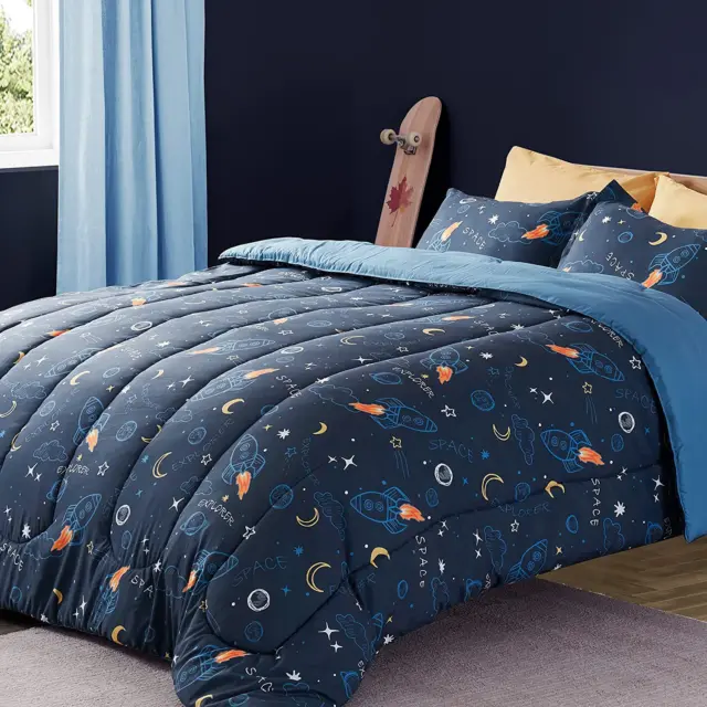 Kids Bedding Twin Comforter Set - Super Soft & Cute Printed 2-Piece Comforter Se
