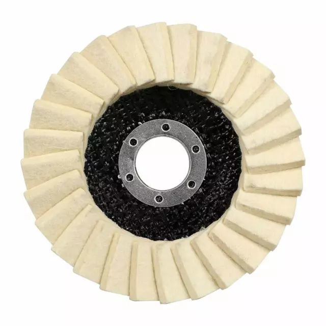 125mm Wool Flap Felt Disc Polishing Angle Grinder Buffing Wheel For Metal Glass