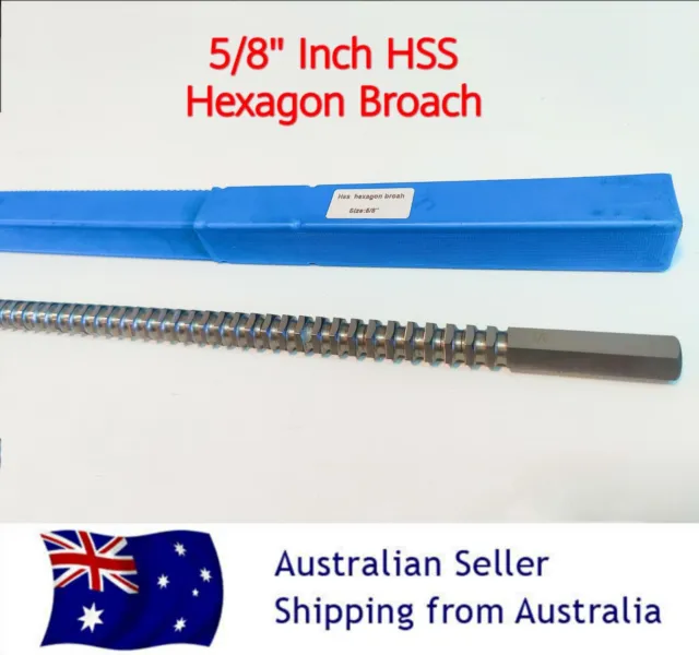 5/8" Hexagon Broach Inch Size High Speed Steel Cutting Tool