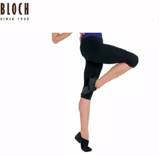 NWT Dance Bloch Black Capri Fitted Leggings Cotton Spandex Small Adult P3933