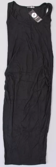 Boohoo Women's Maternity Over The Bump Bodycon Dress LV5 Black Size US:4 NWT