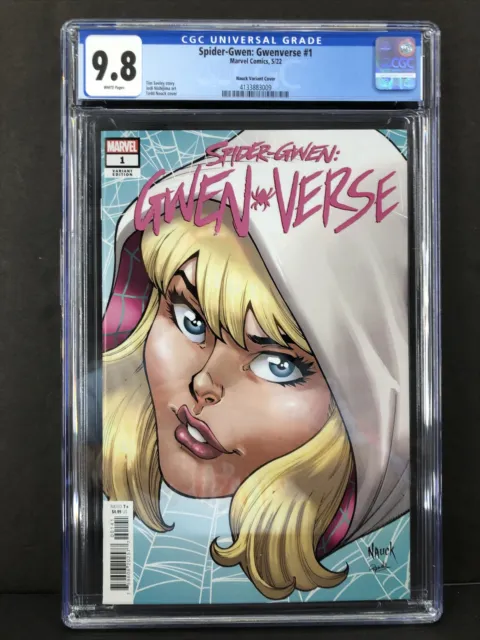 Spider-Gwen: Gwenverse 1 Marvel Comics 5/22 Nauck Variant CGC Graded 9.8
