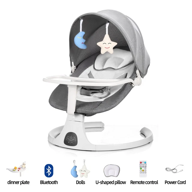 Fernbedienung Baby Babywippe Elektrisch Mit Musik & Fernbedienung – Klappbar & Sicher Für Dein Baby Elektrische Wiege