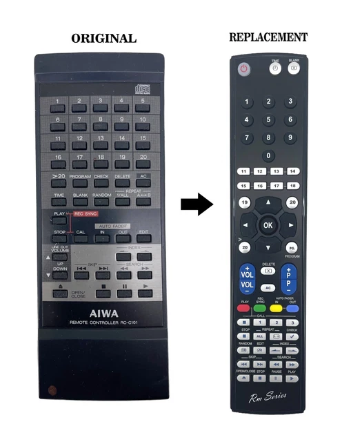 Original Télécommande Aiwa RC-EX08 CD Player CSDEX35 CSDEX350 CSDEX310
