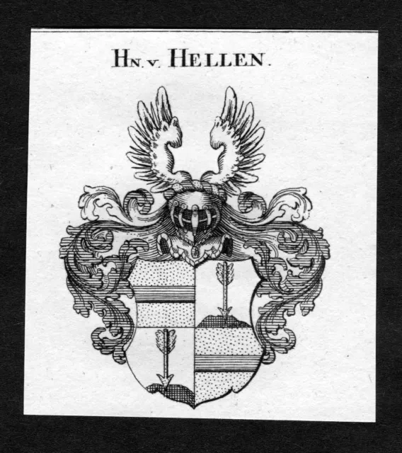 1820 - Brillante Escudo Nobleza Abrigo De Arms Heraldry Heráldica Grabado