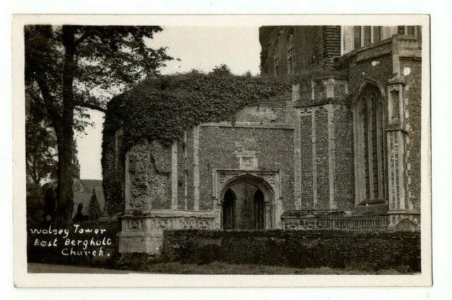 Wolsey Tower East Bergholt Church Suffolk Vintage RP Postcard H.A. Randall 475c