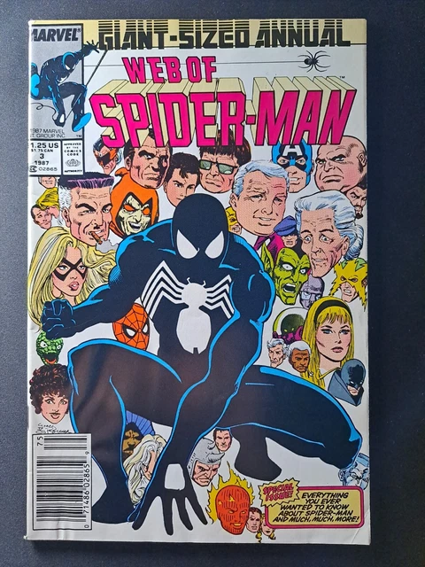 Web of Spider-Man Annual #3 Newsstand Black Costume Combined Shipping + 10 Pics!