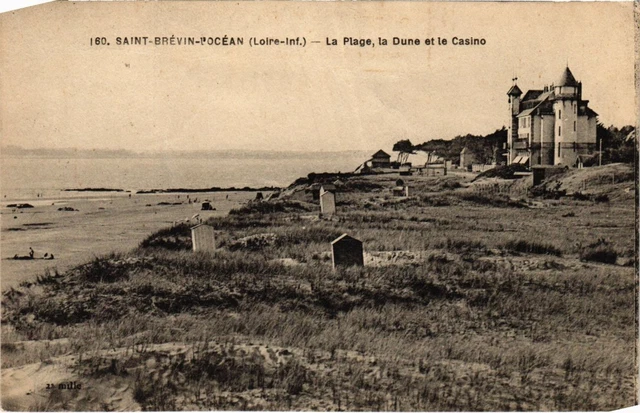 CPA St-Brevin l'Ocean La Plage la Dune et le Casino FRANCE (1370019)