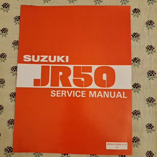 MANUALE DI SERVIZIO SUZUKI JR 50 LINGUA INGLESE manual service