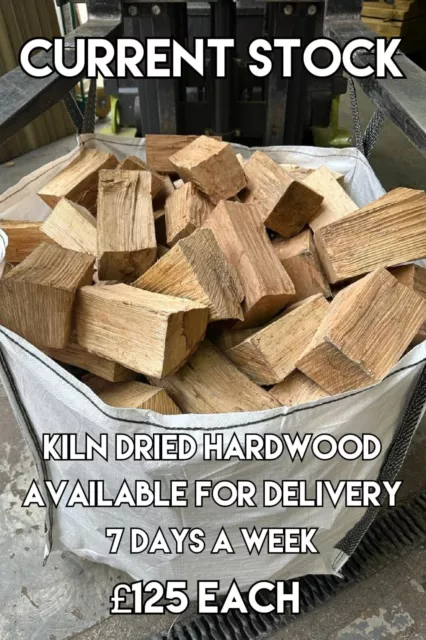 Logs Bulk Bag Kiln Dry Hardwood Logs Ready To Burn Firewood Free Local Delivery