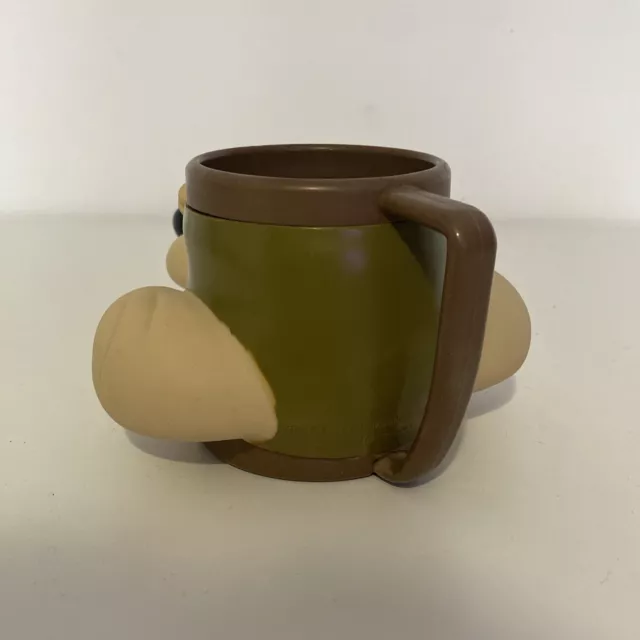 Vintage Looney Tunes Wiley Wile E Coyote Plastic 3D Coffee Cup - Mug 1992 3
