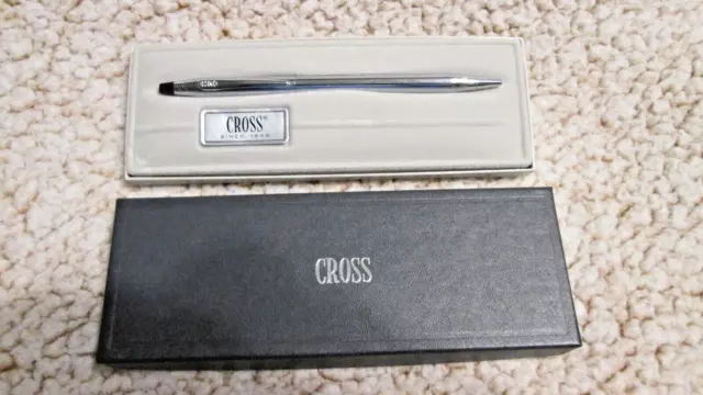 Cross Classic Century Ballpoint Pen  Satin Chrome New In Box