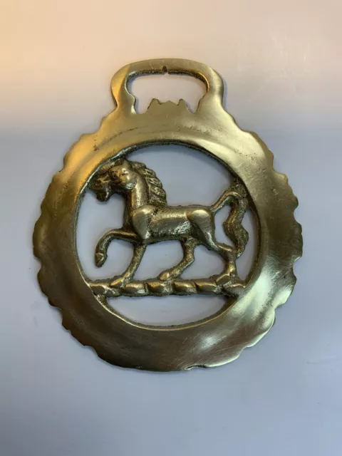 VINTAGE BRASS BRIDLE Horse Harness Metal Medallion Tack Decoration Mustang  £17.06 - PicClick UK
