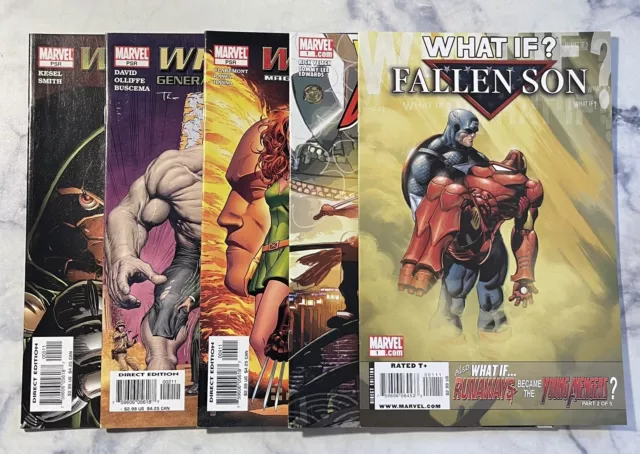 What If ? Lot of 5 Comic Books Marvel Comics 2005 2006 2009 Fallen Son & More