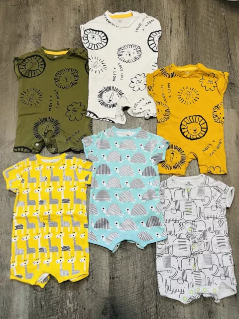 🌈 Baby Boy 0-3 Months Bundle Rompers Unisex Girl Next Immaculate Summer