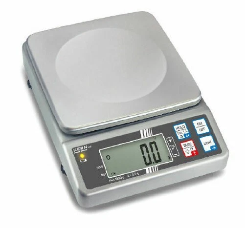 KERN FOB 3K-3LM Bilancia Tavolo Compatta Acciaio Inox 1g-3kg : Calibrato