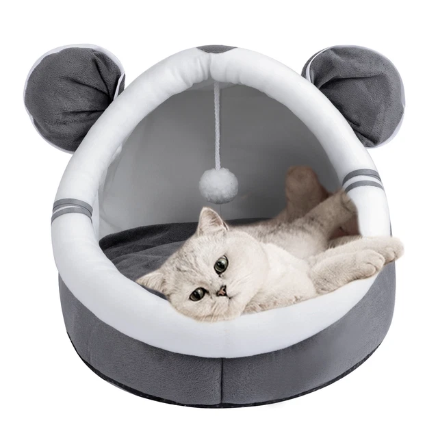 Pet Cat House Sleeping Bed Kennel Puppy Cave Super Soft kitty Tent Nest Indoor 5