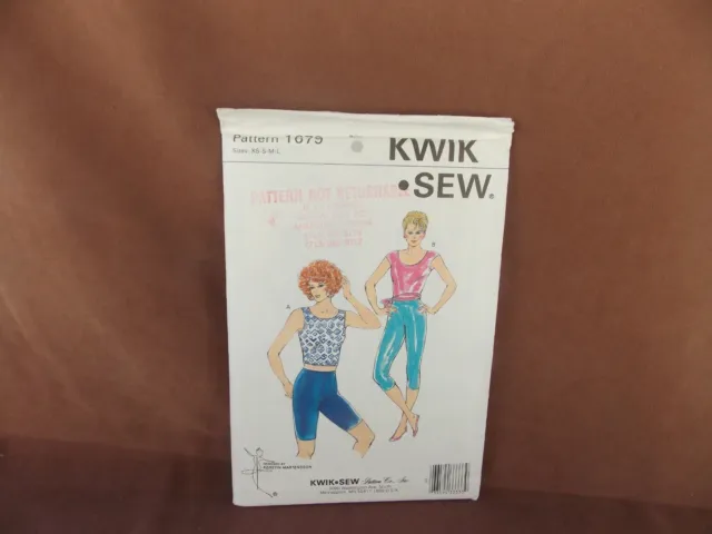 Kwik Sew Misses Tops & Tights Sizes XS-L Uncut Pattern 1679 NIP