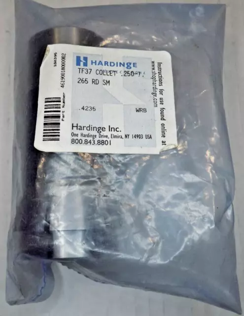 Hardinge Tf37 Round Swiss Collet 265 Rd Sm  .4325" **New Sealed Bag**