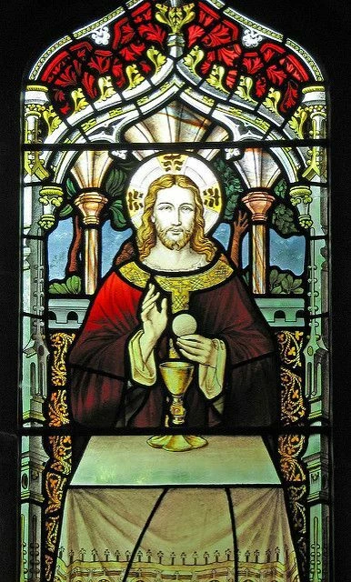 Plaque Murale Métal Vitrail église Jésus - Déco Religieuse 30x20 Cm - Neuf