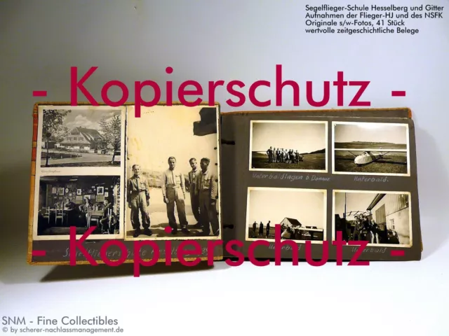 Foto 41 Segelfliegerschule Hesselberg 1939 Gitter Bohlhof Unterbaldingen Flieger