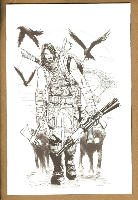 BRZKR #9 1:100 Humberto Ramos Virgin B&W Variant Boom 2022 Keanu Reeves 9.2 NM-