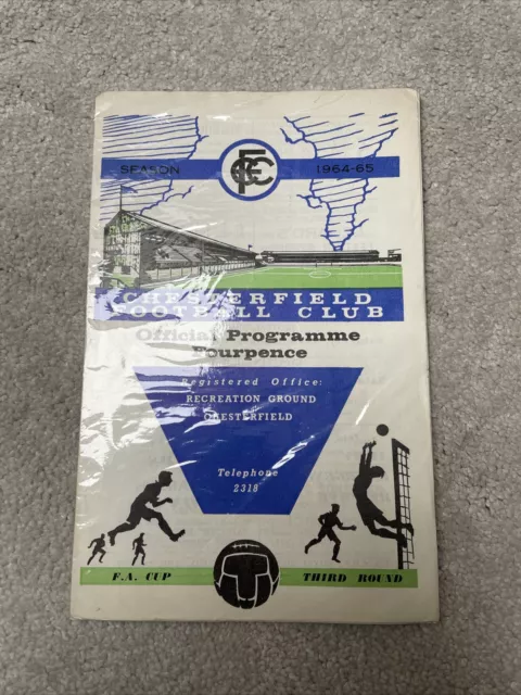 Chesterfield v Peterborough United, 9 January 1965, FA Cup 3rd Round