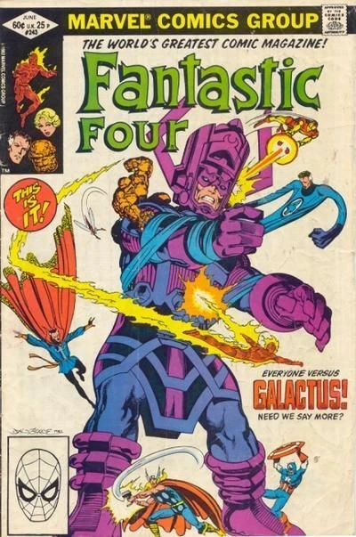Fantastic Four, Vol. 1 243  Marvel Comics 1982 High Grade Galactus