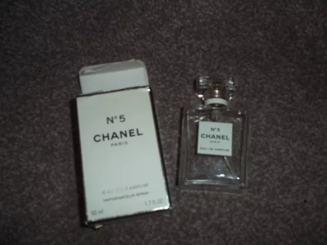 50ml Empty Chanel No5  Bottle Eau De Parfum  Bottle With Box