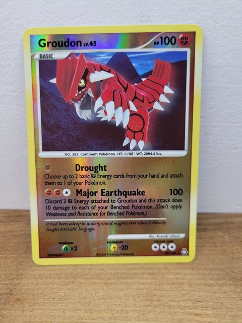 Pokemon Card Groudon Legends Awakened 29/146 Reverse Holo Rare