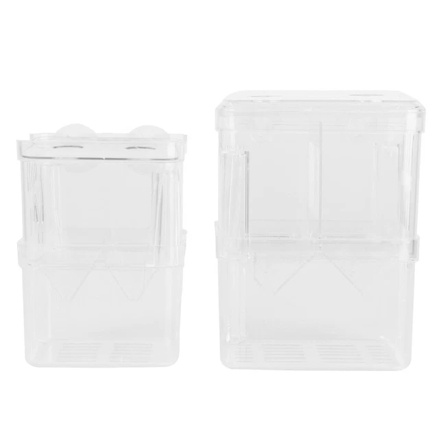 2pcs Garnelen Inkubator Aquarium Zucht Net Box