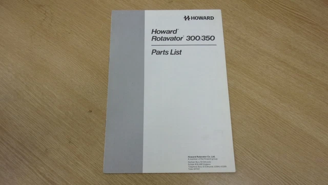 Junta De Montaje Roto Howard 300 350 352 Rotavator Rotovator