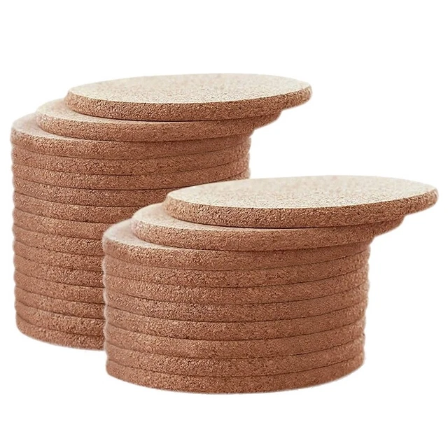 25 Paquetes de Posavasos de Corcho para Beednke, Bar Suspiros Absorbente H Y6L1