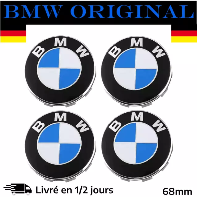 4x Capuchons Centre Moyeu 65 mm / 68 mm Cache-moyeux alliage jante  UNIVERSAL BMW