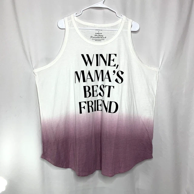 Torrid Womens Tank Top Plus Size 5X Dip Dye Wine Mamas Best Friend